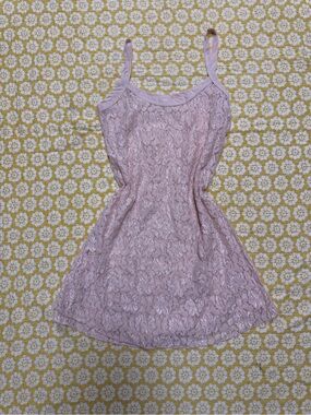 Vintage Blush Lingerie Slip Dress